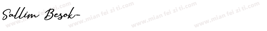 Sallim Besok字体转换